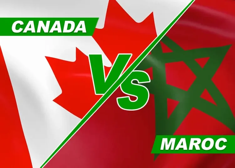 le match Canada vs Maroc