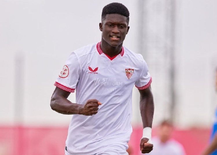 Bakary Sow inscrit son 14ème but de la saison avec les U19 du FC Séville